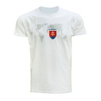 Tričko Slovakia mapa biele L Tričko Slovakia mapa biele L